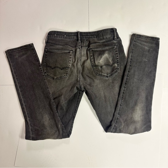 American Eagle Outfitters Men's Distressed Black Skinny Jeans, 32 - Picture 5 of 8